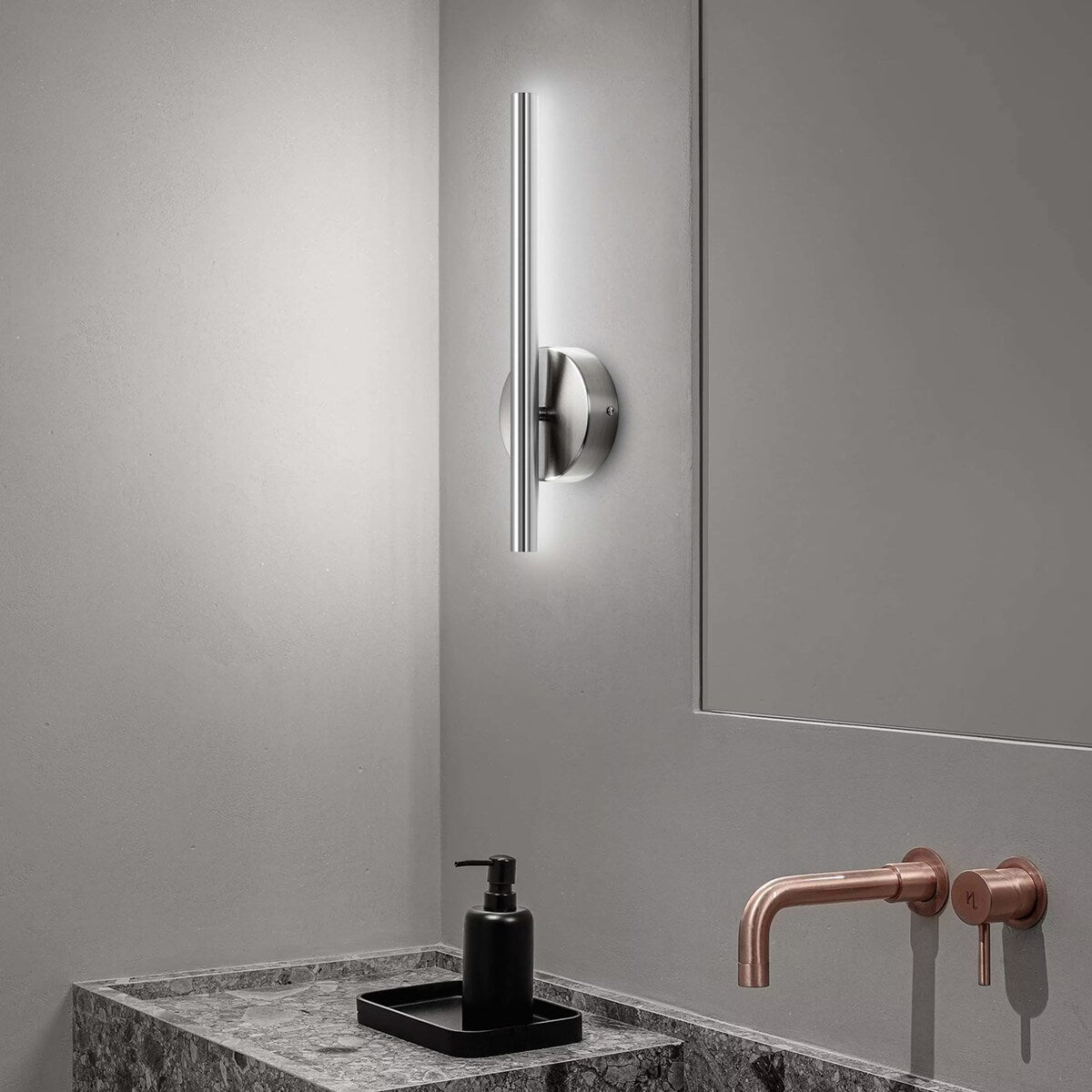 Modern Industrial Minimalist Metal LED Integrated Linear Strip Wall Light Sconce