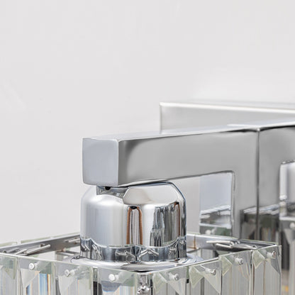 2/3/4/5 Light Bathroom Vanity Light Wall Sconce with Crystal Shade