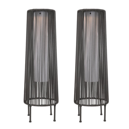 2 Pack Outdoor Solar Light Floor Lamps