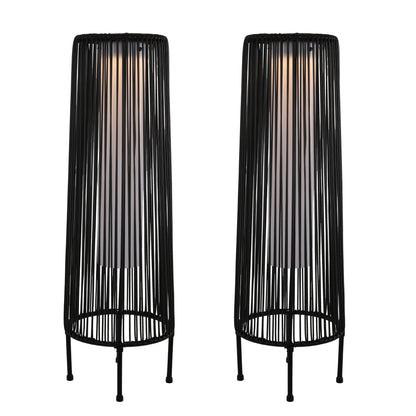 2 Pack Outdoor Solar Light Floor Lamps