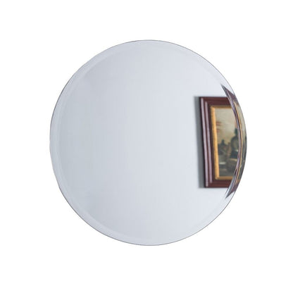 Miroir de salle de bain rond sans cadre de 22 po - Verre miroir - 22 po