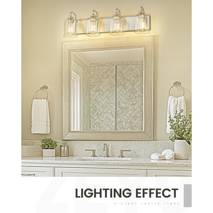 3/4/5/6-Light Modern Vanity Lights Over Mirror for Bathroom