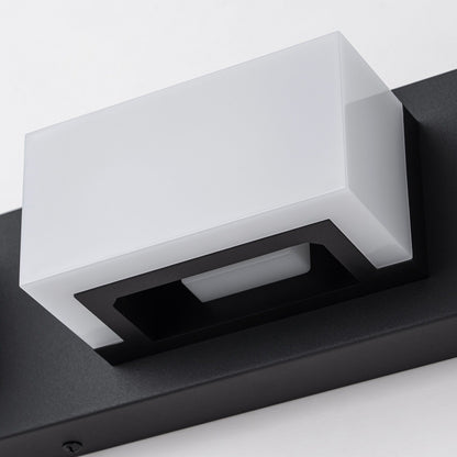 3/4/5-Light Dimmable Matte Black Modern Bathroom LED Vanity Light