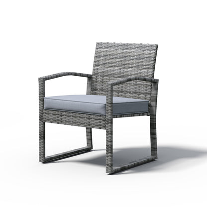 3-pc. Outdoor Cushioned Wicker Chat Set