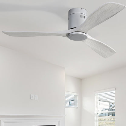 Ventilateur de plafond encastré Sofucor 52 pouces avec télécommande, moteur réversible et éclairage intégré en option