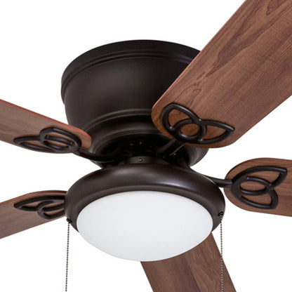 52 Prominence Home Benton Traditional Indoor LED Ceiling Fan with Light, Pull Chains