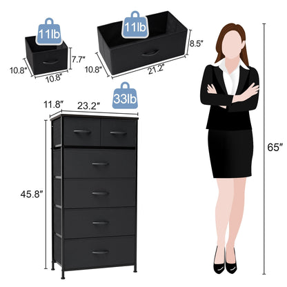 6-drawer Chest Vertical Dresser Storage Tower by Crestlive Products