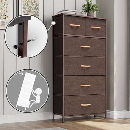 6-drawer Chest Vertical Dresser Storage Tower by Crestlive Products
