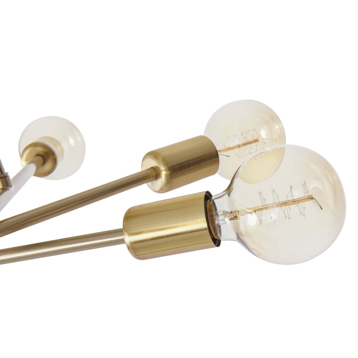 6 - Light Modern Metal 23.62'' Sputnik Semi-Flush Mount Ceiling Light