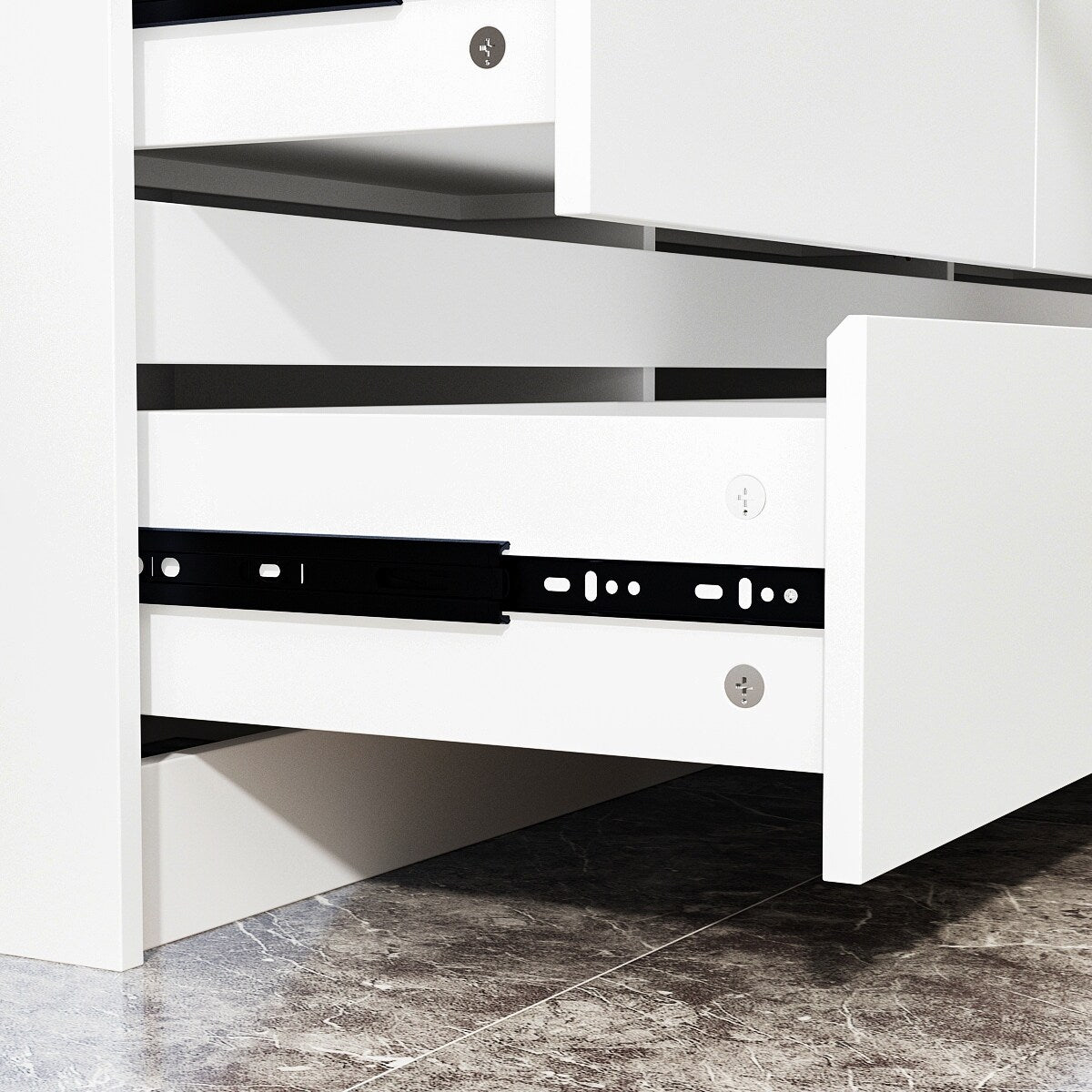 Commode d'appoint à 9 tiroirs 63W pour salon, chambre à coucher