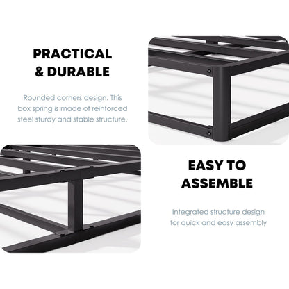 Sommier métallique FSCHOS de 7 pouces, sommier de base, sans pieds