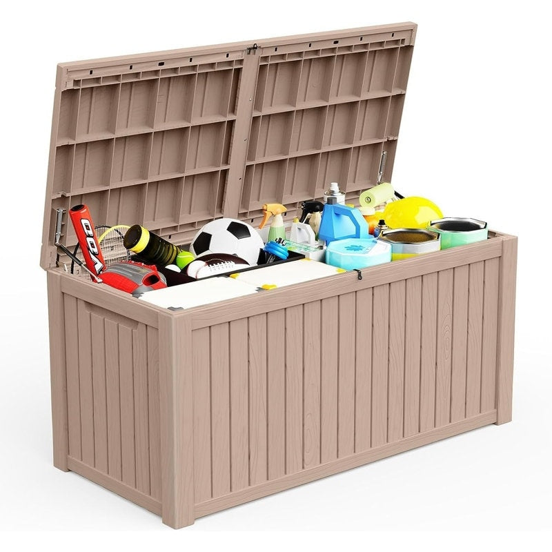 Outdoor Patio Storage Resin Lockable Deck Box