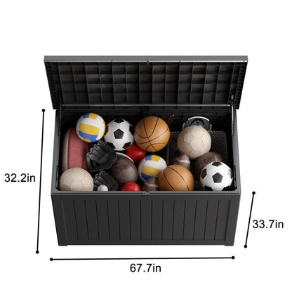 Outdoor Patio Storage Resin Lockable Deck Box