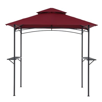 8' x 5' Outdoor Rainproof Grill Gazebo With Double Layer Vented Design