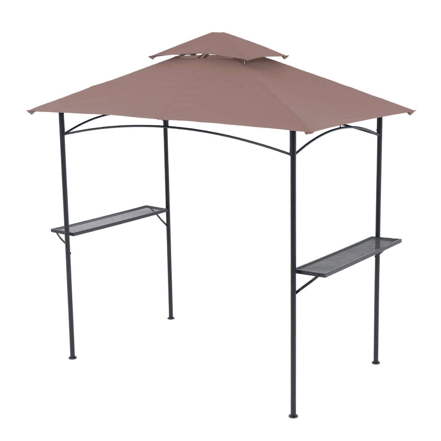 8' x 5' Outdoor Rainproof Grill Gazebo With Double Layer Vented Design