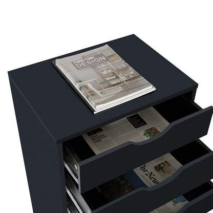 Armoire étroite en bois à 9 tiroirs avec tiroirs coulissants en douceur et étagère de rangement supérieure