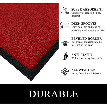 A1HC New Durable and Versatile Polypropylene Rubber Door Mat All Weather Inside Outside Door Mat