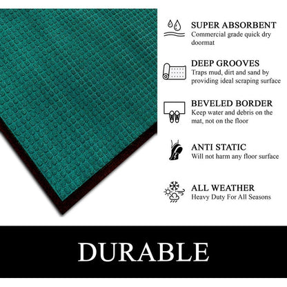 A1HC New Durable and Versatile Polypropylene Rubber Door Mat All Weather Inside Outside Door Mat