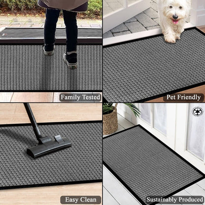 A1HC New Durable and Versatile Polypropylene Rubber Door Mat All Weather Inside Outside Door Mat