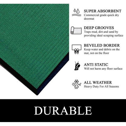 A1HC New Durable and Versatile Polypropylene Rubber Door Mat All Weather Inside Outside Door Mat