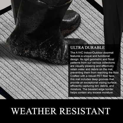 A1HC New Durable and Versatile Polypropylene Rubber Door Mat All Weather Inside Outside Door Mat