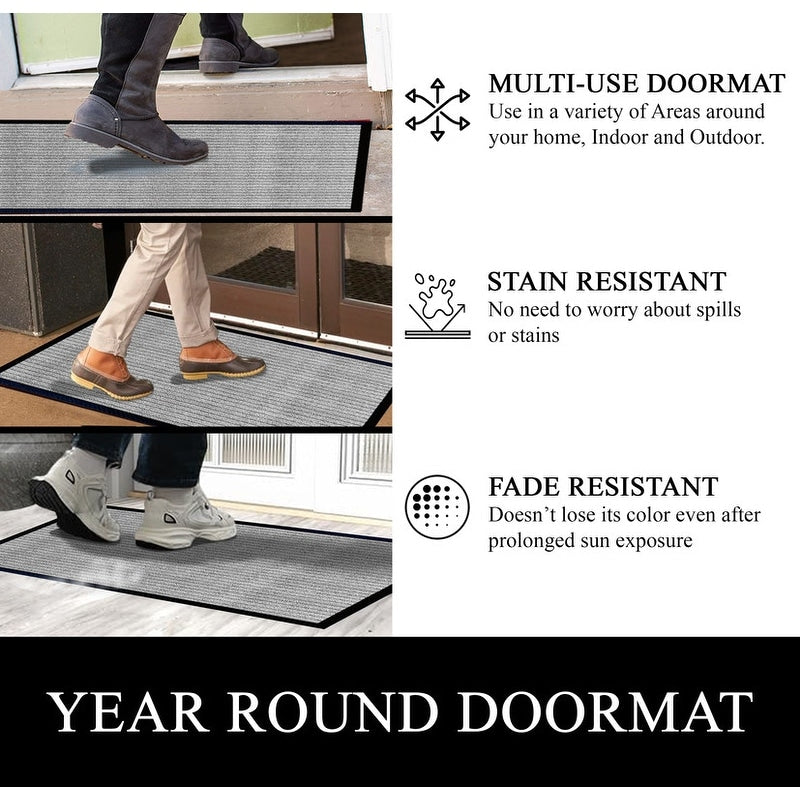 A1HC New Durable and Versatile Polypropylene Rubber Door Mat All Weather Inside Outside Door Mat