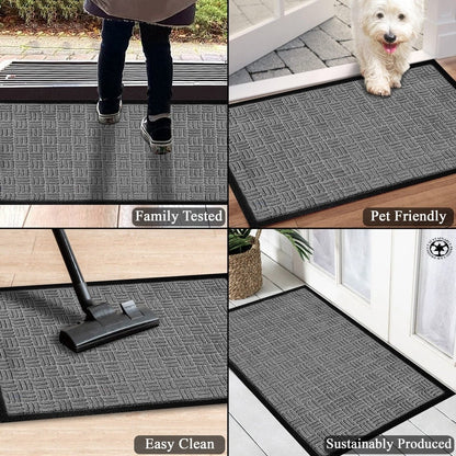 A1HC New Durable and Versatile Polypropylene Rubber Door Mat All Weather Inside Outside Door Mat