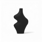Vase courbé noir Karma