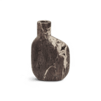 Vase en marbre olive