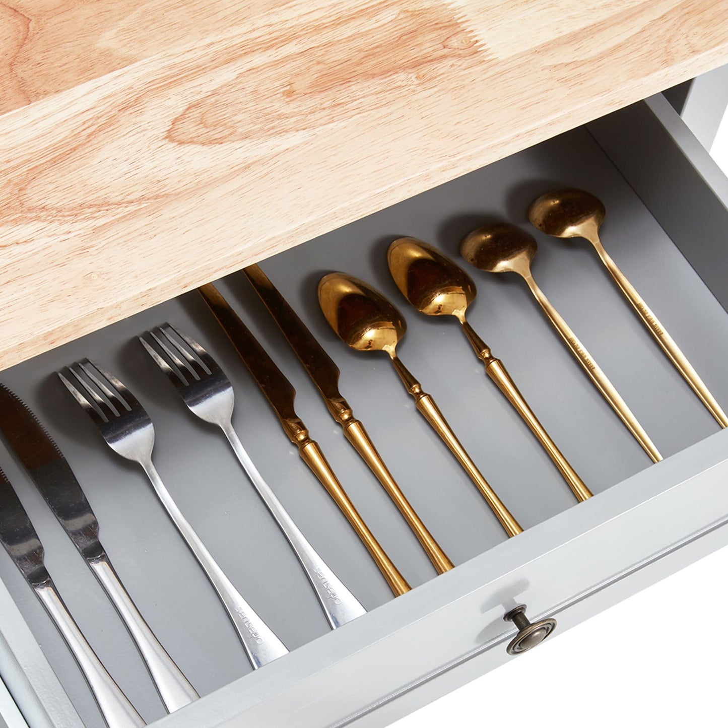 Chariot à roulettes pour îlot de cuisine à micro-ondes AVAWING 42