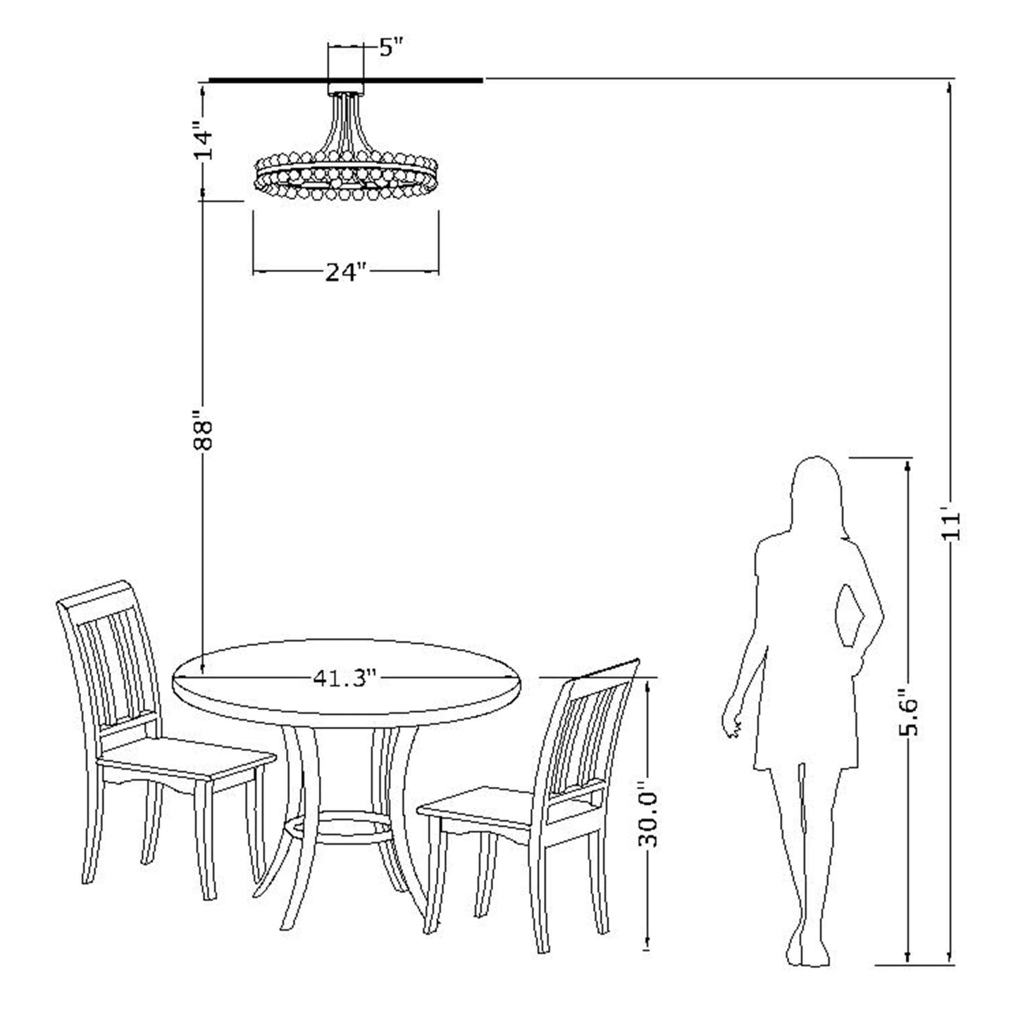 Plafonnier semi-encastré en cristal Elvira à 8 lumières, forme de roue de chariot
