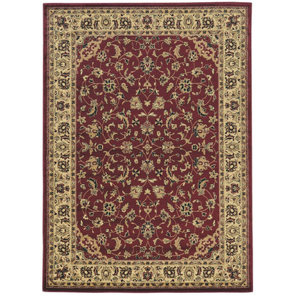 Admire Home Living Caroline Traditional Floral Sarouk Pattern Area Rug