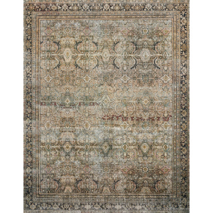 Alexander Home Isabelle Olive Tone Oriental Pattern Printed Area Rug