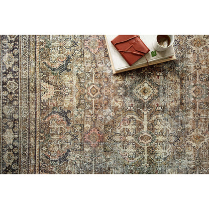 Alexander Home Isabelle Olive Tone Oriental Pattern Printed Area Rug
