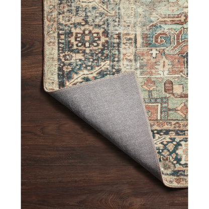 Alexander Home Sara Boho Terracotta Medallion Ultra Plush Area Rug