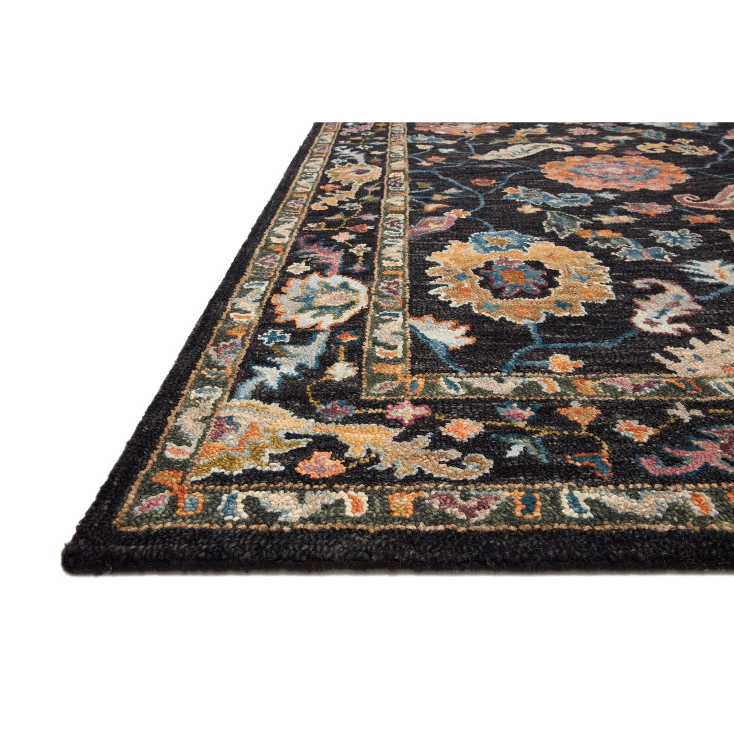 Alexander Home Megan Floral Hand-Hooked 100% Wool Area Rug
