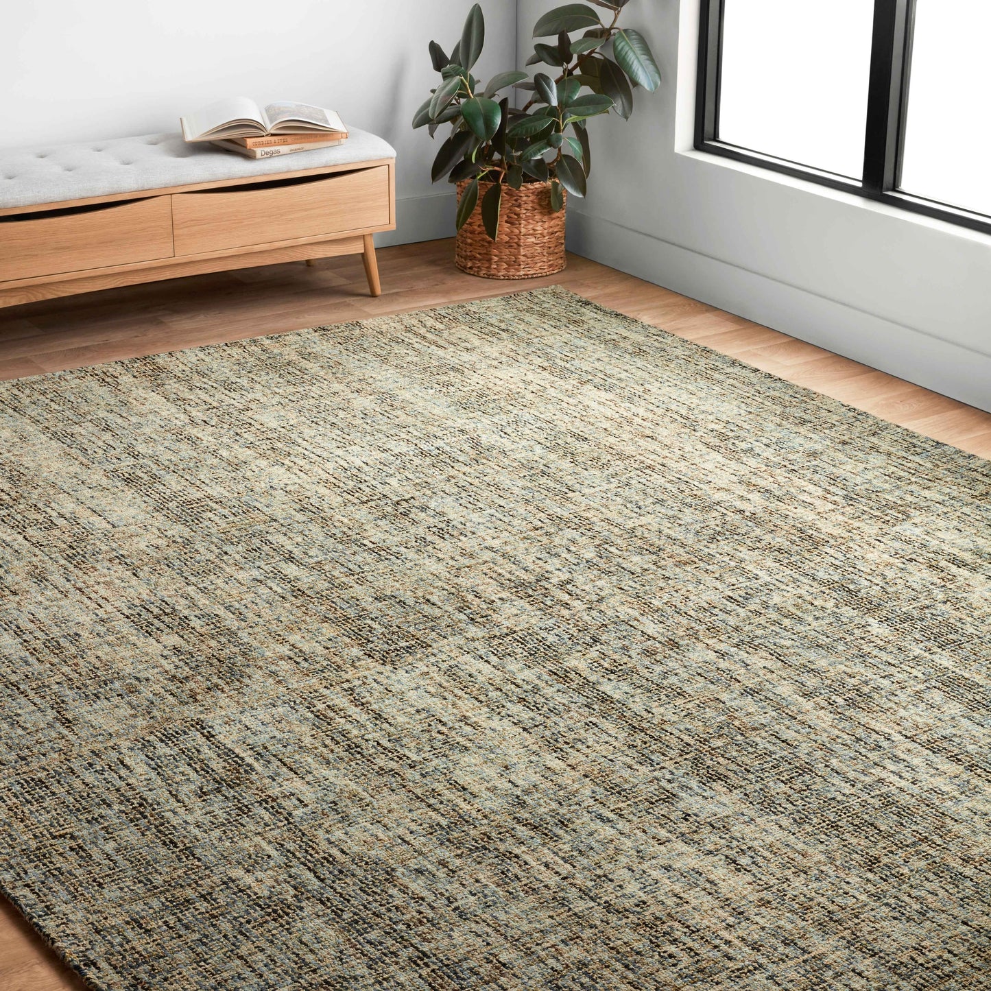 Alexander Home Sandstone Abstract Modern Hand-Tufted Area Rug