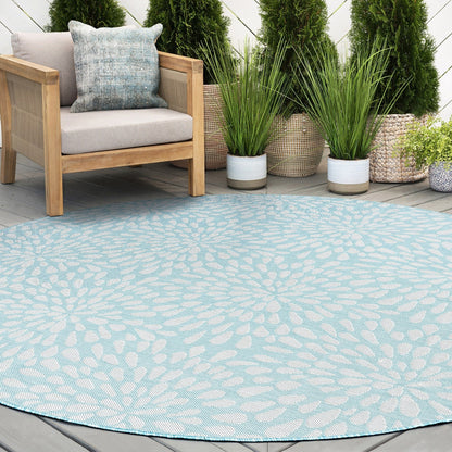 Exo Coastal Floral Indoor/Outdoor Area Rug