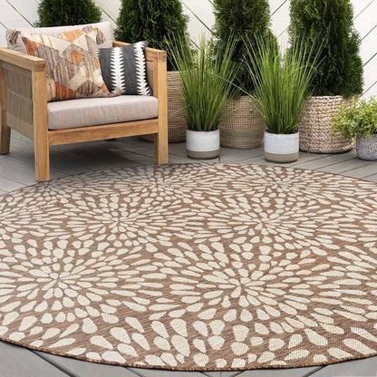 Exo Coastal Floral Indoor/Outdoor Area Rug