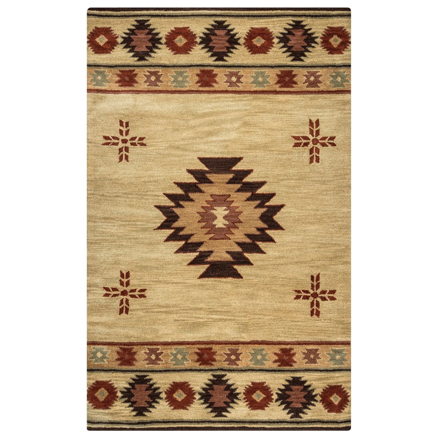 Tapis en laine touffeté à la main Alora Decor Ryder Southwestern