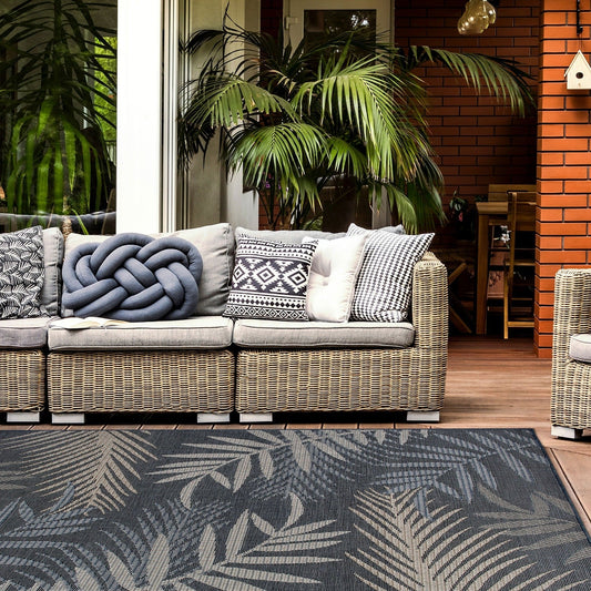 Bahama Palm Frond Indoor/Outdoor Area Rug