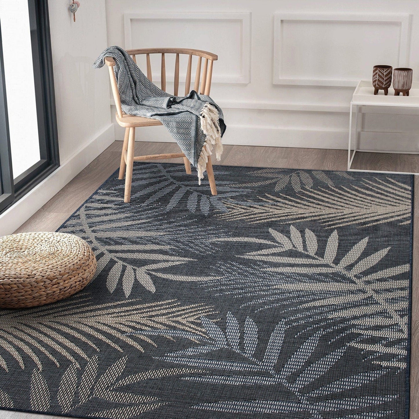 Bahama Palm Frond Indoor/Outdoor Area Rug
