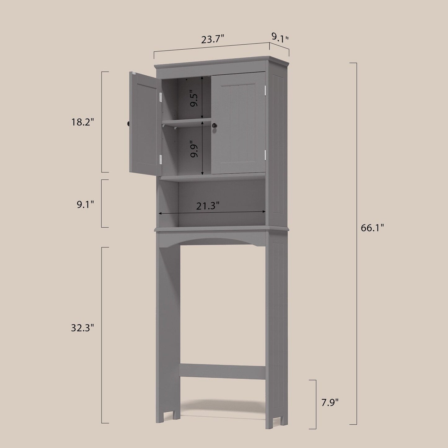 Meuble de rangement pour salle de bain, meuble de rangement pour toilettes, étagère de salle de bain au-dessus des toilettes, toilettes gain de place