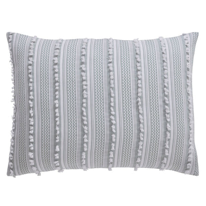 Better Trends Angelique Comforter Set 100% Cotton Tufted Soft Plush Chenille Elegant Stripes Machine Washable & Tumble Dry