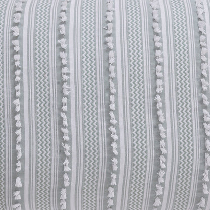 Better Trends Angelique Comforter Set 100% Cotton Tufted Soft Plush Chenille Elegant Stripes Machine Washable & Tumble Dry