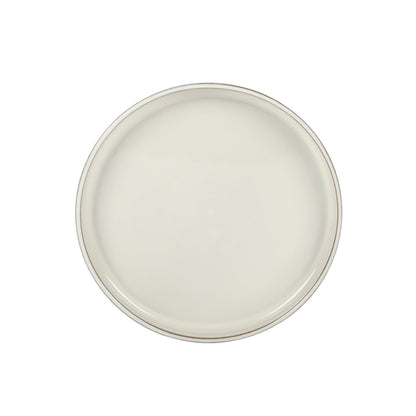 Bloomhouse Santorini Mist 16 Piece Double Bowl Terracotta Reactive Glaze Plates and Bowls Dinnerware Set