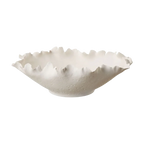 Bol fleuri blanc