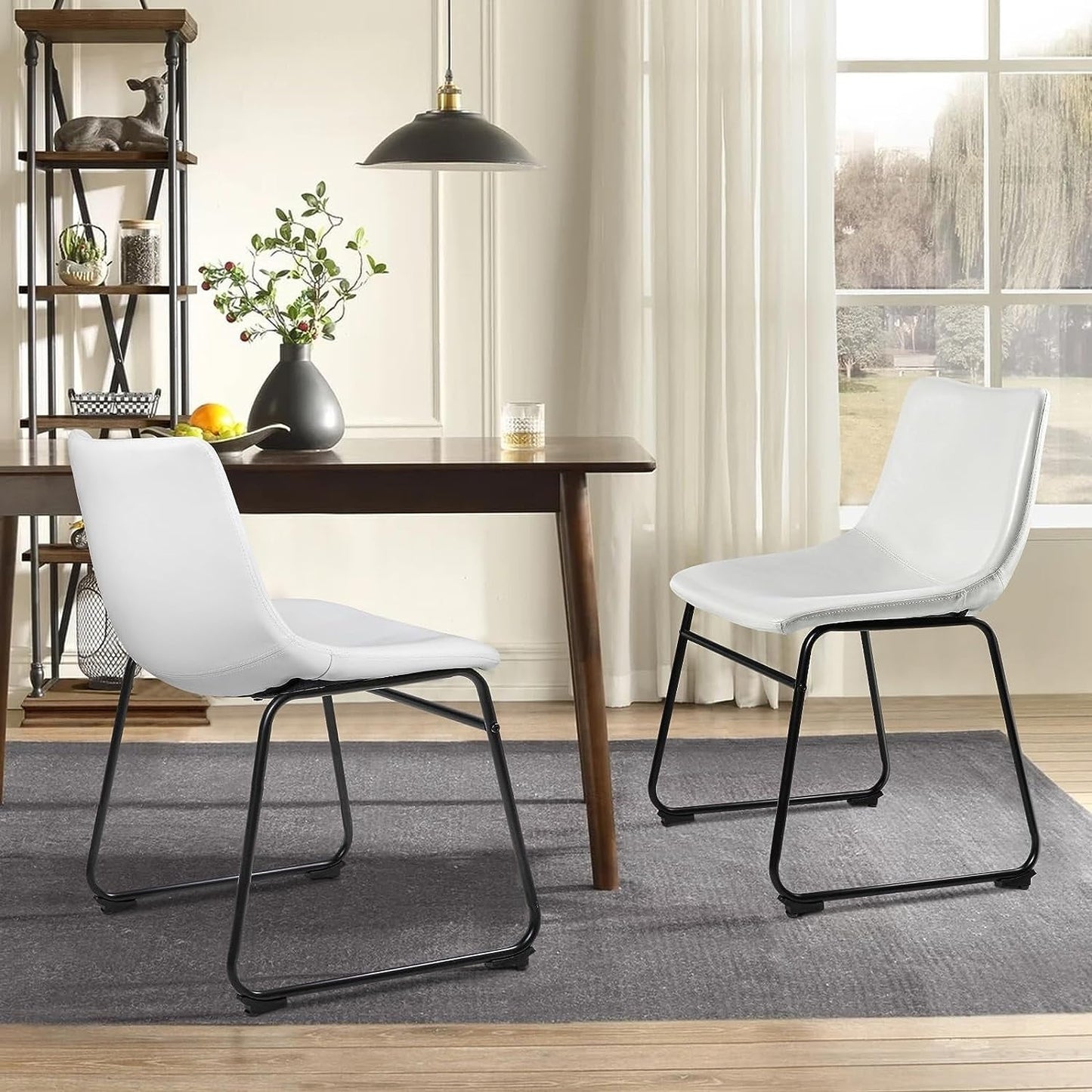 Bossin 18/26/30 inch Bar Stools,Counter Height Bar Stools with Back Modern PU Leather Stools Dining Chair with Footrest