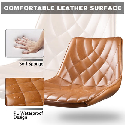 Bossin Adjustable Swivel Bar Stools with Backs – Counter Height