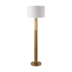 Lampadaire Bravertine Or et Travertin